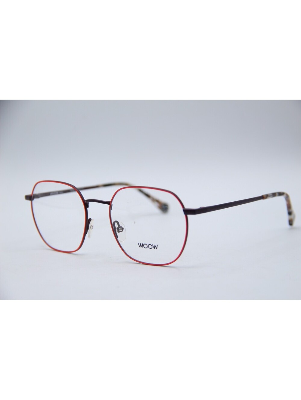 Woow Optical Lucky You 2 Red Purple Horn Frames Eyeglasses 51-19-135 MM